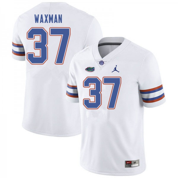 Jordan Brand Men #37 Tyler Waxman Florida Gators College Football Jerseys White